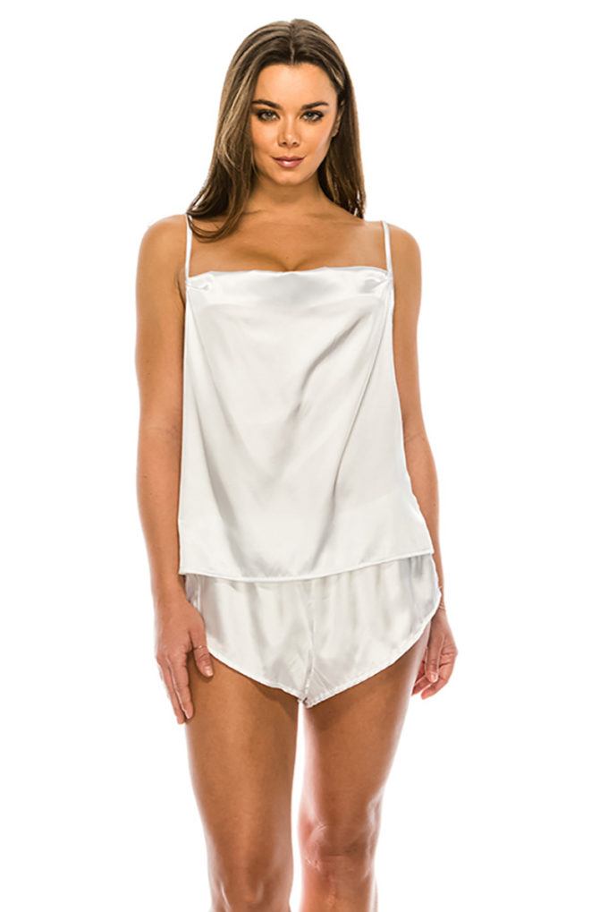 Satin Pj Short Set - Love It Clothing