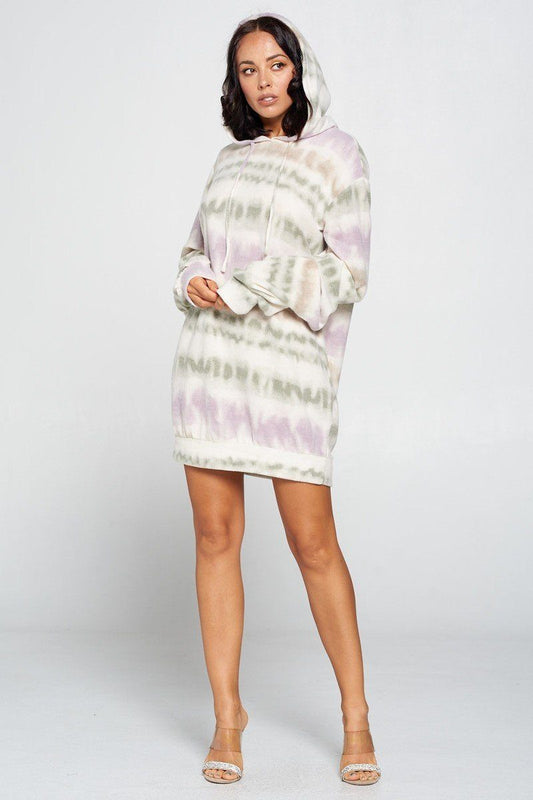 - Terry Brushed Print Sweater Dress | Love It Clothing