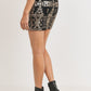 Sequence Pattern Mini Skirt