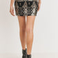 Sequence Pattern Mini Skirt