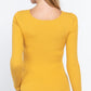 Long Slv V-neck Knotted Sweater