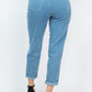 Double Button High-waisted Jeans