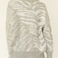 A Zebra Print Pullover Sweater