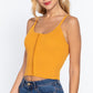 Front Closure With Hooks Sweater Cami Top