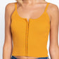 Front Closure With Hooks Sweater Cami Top