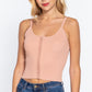 Front Closure With Hooks Sweater Cami Top