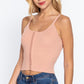 Front Closure With Hooks Sweater Cami Top