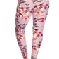 Plus Size Floral Print, Full Length Leggings In A Slim Fitting Style With A Banded High Waist