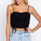 Ruched Side Shirring Cami Top