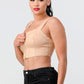 Lux Faux Leather Pu Zipup Strap Sleeveless Cropped Top