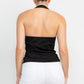 Collared Halter Open Back Top