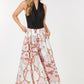 High Waist Wide Leg Printed Palazzo Pants