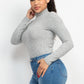 Mock Neck Long Sleeve Top