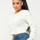 Checker Sweater Top