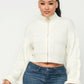 Sweater Top W/ Front Zipper