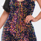 Multi Sequins Tube Top Romper