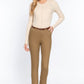 Cotton-span Twill Belted Long Pants