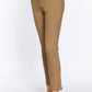 Cotton-span Twill Belted Long Pants