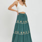 Embroidery Maxi Skirts