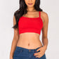 Ribbed Knit Cami Crop Top