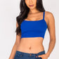 Ribbed Knit Cami Crop Top