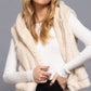 Hoodie Faux Fur Vest