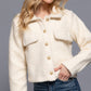 Long Slv Teddy Fleece Short Jacket