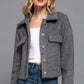 Long Slv Teddy Fleece Short Jacket