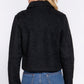 Long Slv Teddy Fleece Short Jacket