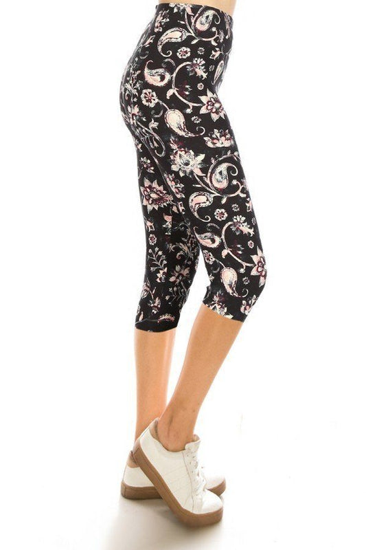 Print Capri Leggings-52100.Multi--Love It Clothing