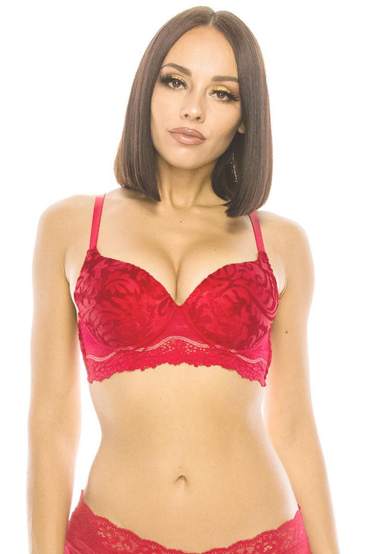 Push Up Bra W/ Underwire-53221.32B--Love It Clothing