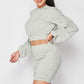 Ruched Long Sleeve And Skirt Set-53247.S-Select Size: S, M, L-Love It Clothing