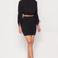 Ruched Long Sleeve And Skirt Set-53247.S-Select Size: S, M, L-Love It Clothing