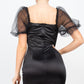 Lace Sleeves Back Zipped Mini Dress - Love It Clothing