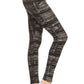 Yoga Style Banded Lined Multicolor Print, Full Length Leggings In A Slim Fitting Style With A Banded High Waist - Love It Clothing