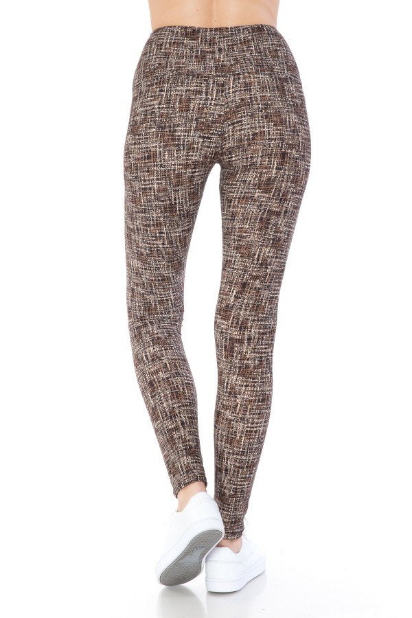 Yoga Style Banded Lined Multi Printed Knit Legging With High Waist-54717.Multi--Love It Clothing