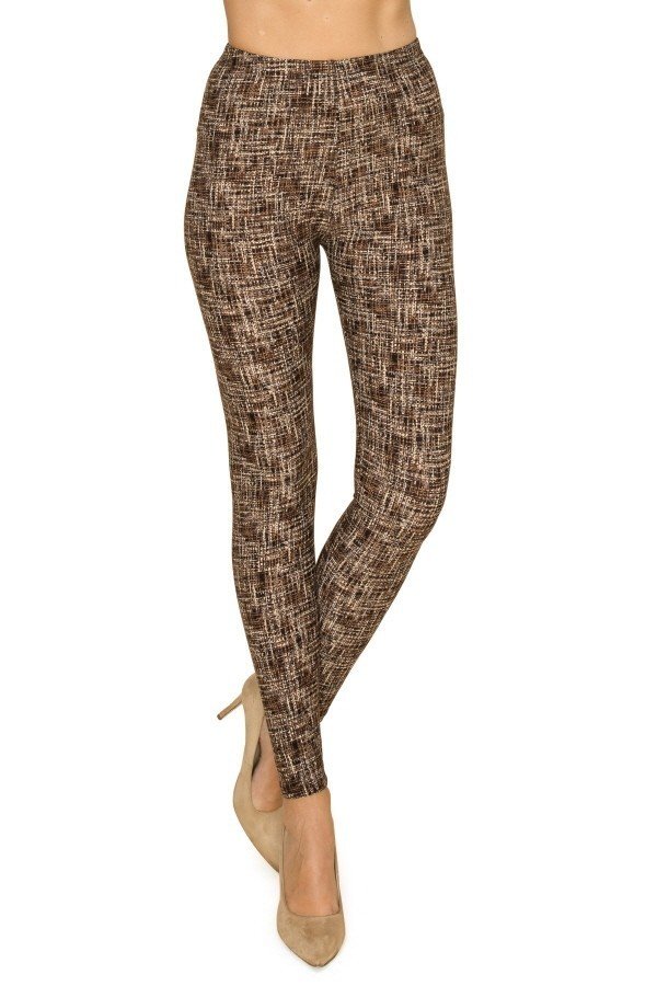 Multi Print, Full Length, High Waisted Leggings In A Fitted Style With An Elastic Waistband-54718.Multi--Love It Clothing