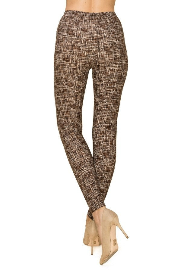 Multi Print, Full Length, High Waisted Leggings In A Fitted Style With An Elastic Waistband-54718.Multi--Love It Clothing