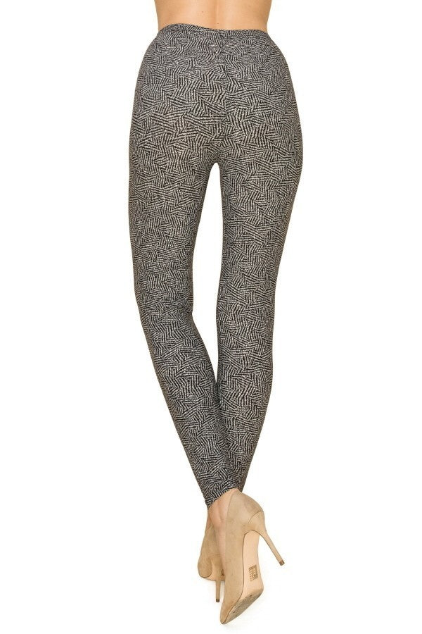 Multi Print, Full Length, High Waisted Leggings In A Fitted Style With An Elastic Waistband-54722.Multi--Love It Clothing