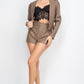 Side Button Detailed Jacket & Shorts Set - Love It Clothing