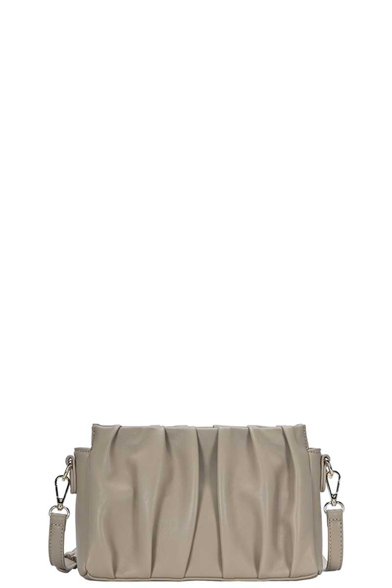 Stylish Smooth Wrinkled Crossbody Bag-55639.BK--Love It Clothing