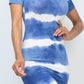 Stripe Tie-dye Printed Midi Dress - Love It Clothing