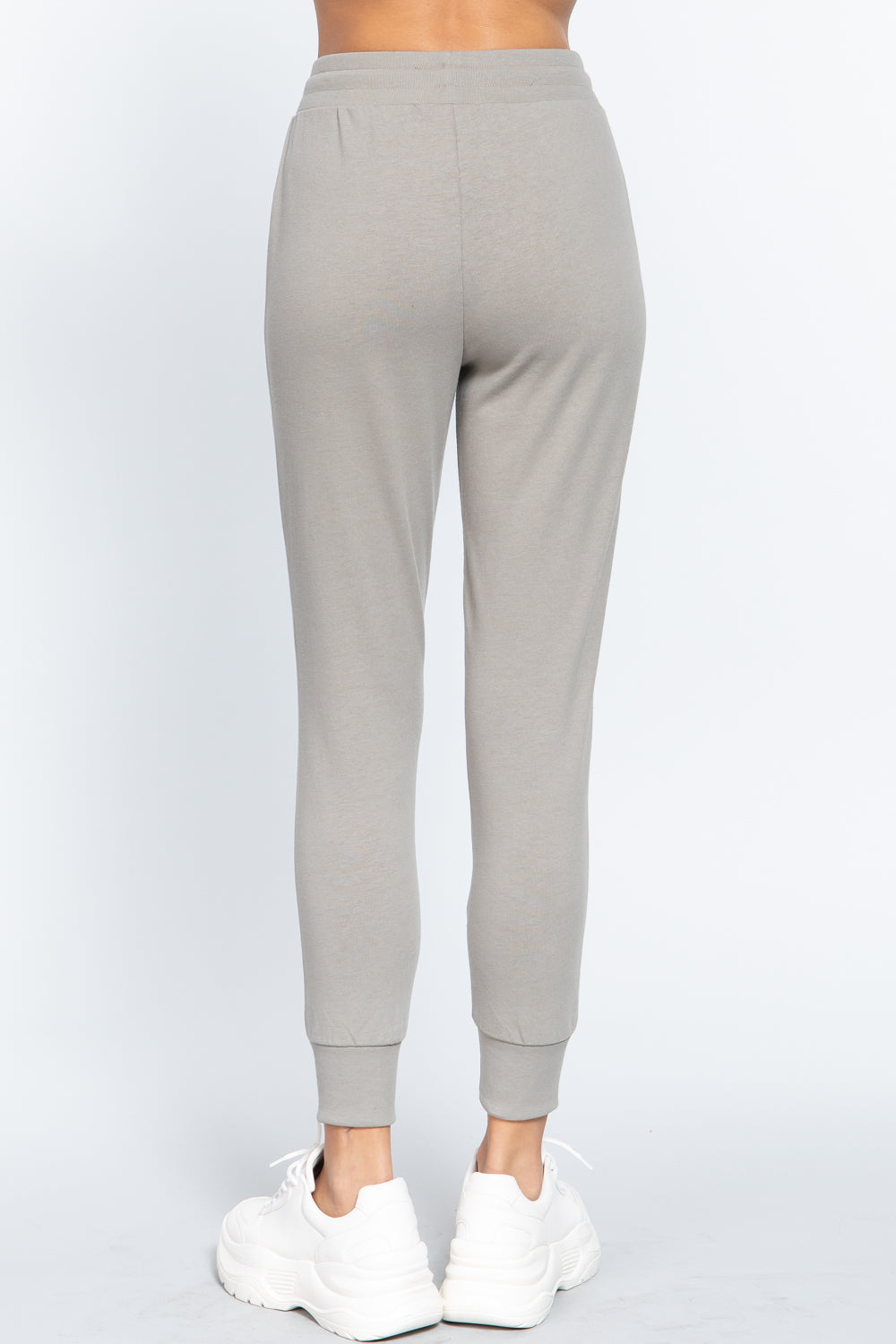 Waist Band Long Sweatpants With Pockets - Love It Clothing