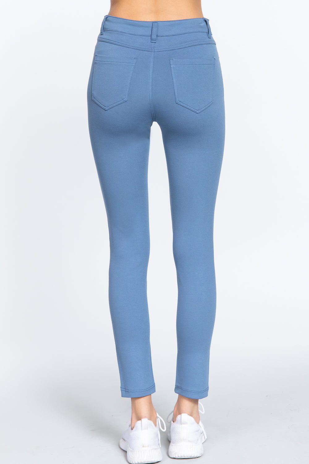 5-pockets Shape Skinny Ponte Mid-rise Pants - Love It Clothing