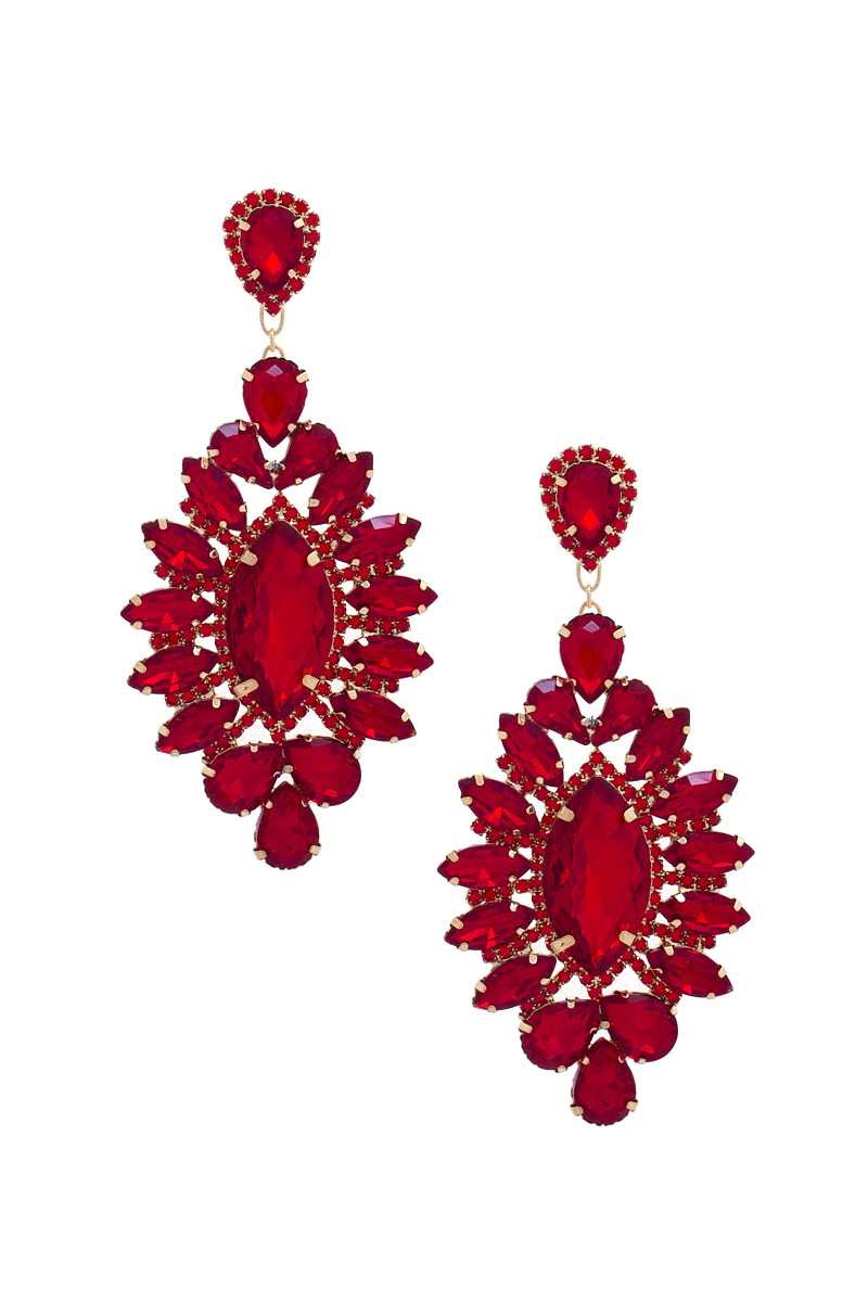 Marquise Rhinestone Dangle Earring-56169.GLTSI--Love It Clothing