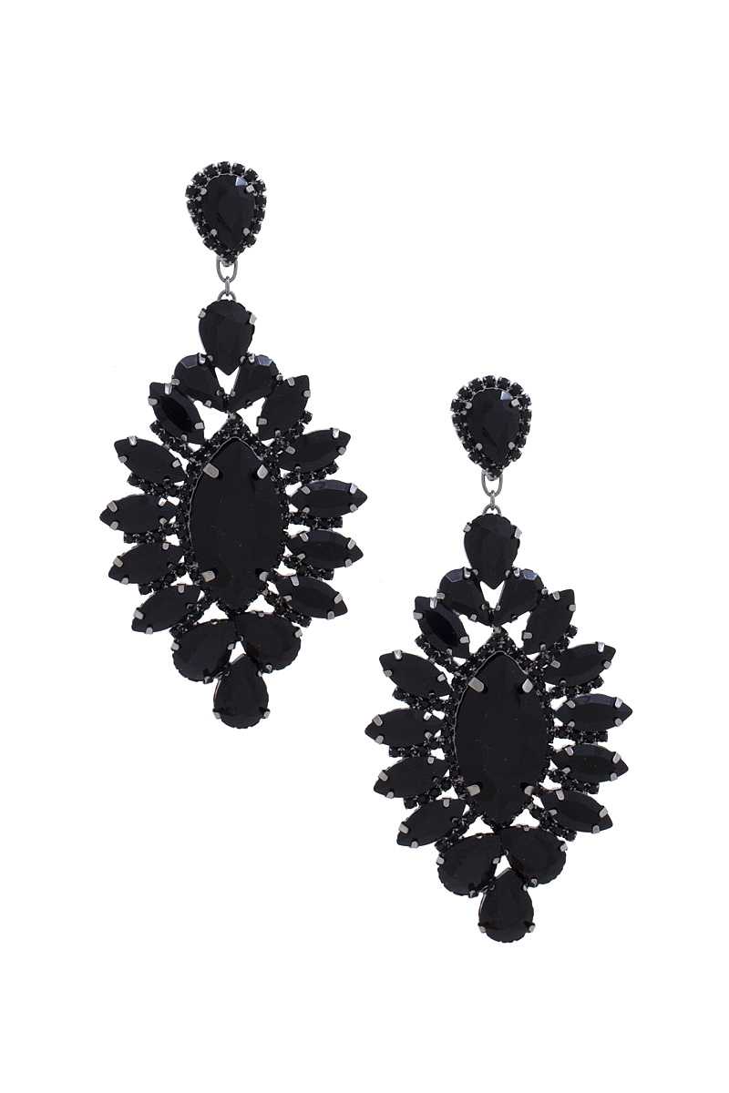 Marquise Rhinestone Dangle Earring-56169.GLTSI--Love It Clothing