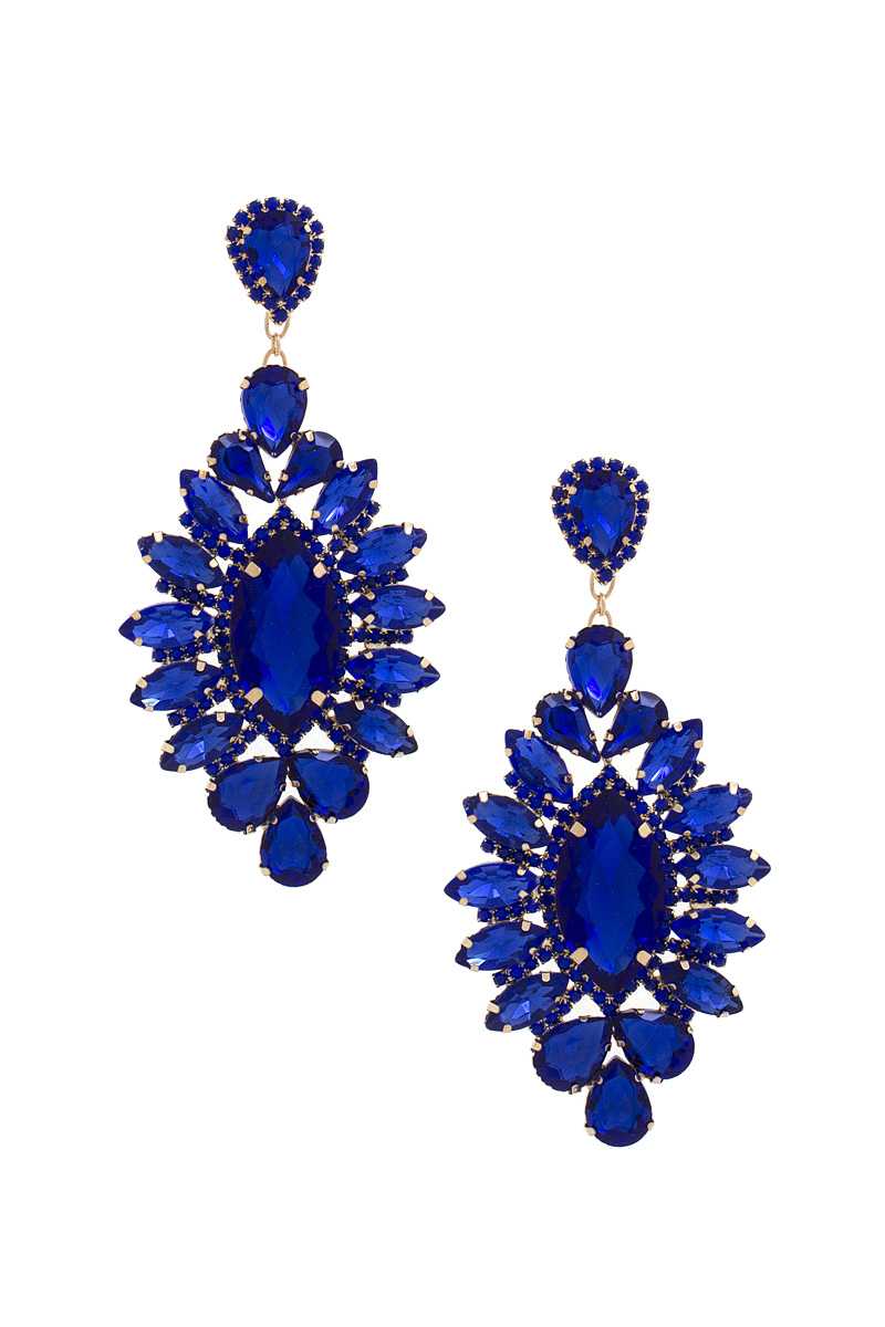 Marquise Rhinestone Dangle Earring-56169.GLTSI--Love It Clothing