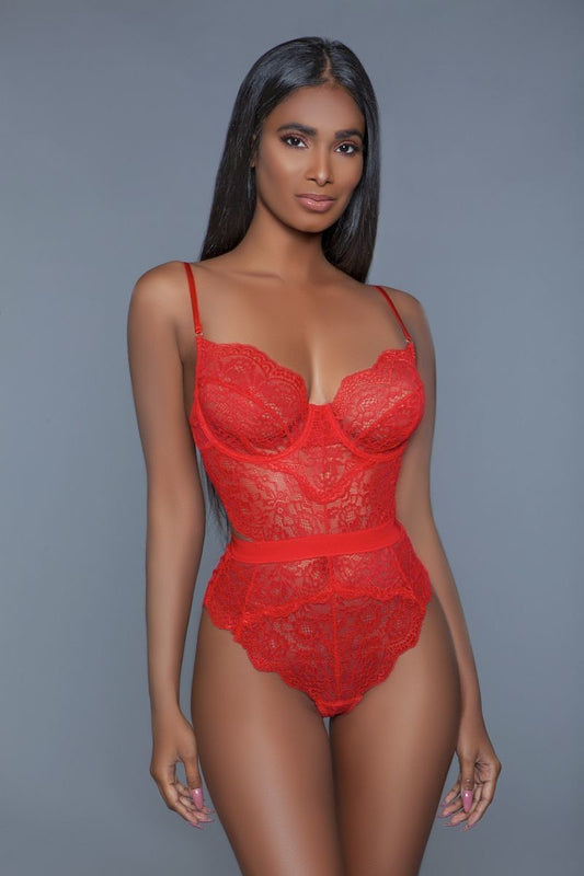 1 Pc. Non-padded Cups With Modern Cut-out Details. Hook And Eye Fastenings. Adjustable Straps-56486.S--Love It Clothing