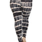 Plus Size Tie Dye Print, Full Length Leggings In A Fitted Style With A Banded High Waist - Love It Clothing