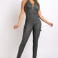 Cargo pocket halter jumpsuit-57293b.S-Select Size: S-Love It Clothing